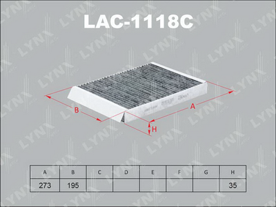 Производитель: LYNX, номер запчасти: LAC1118C 