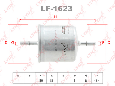 Производитель: LYNX, номер запчасти: LF1623 
