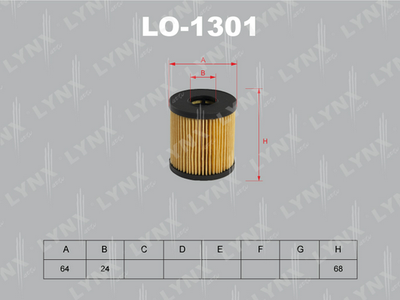 Производитель: LYNX, номер запчасти: LO1301 