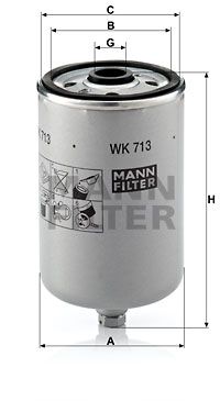 Производитель: MANN-FILTER, номер запчасти: WK713 